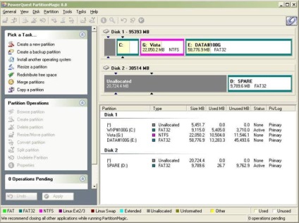 Partisan Magick - program de lucru cu un hard disk pentru Windows 7, 8, 10