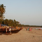 Strandok Goa 2017 strandjai északi és déli Goa, fél, család, félreeső