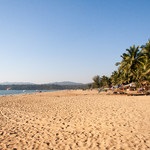 Strandok Goa 2017 strandjai északi és déli Goa, fél, család, félreeső