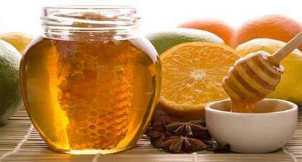 Az ingatlan narancs vagy citrus méz összetétele