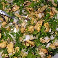 Receptek - kagylók, kagyló - a lépésről lépésre készült receptek képe egy tányéron