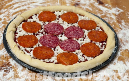 A recept pizza töltött sajt kéreg pizza kunyhó töltött kéreg pizza