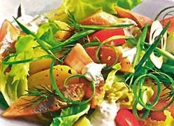 Salate de pește cu hering - sărate, afumate, sărate