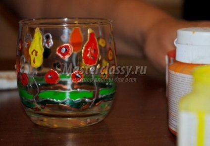 Pictura pe sticla cu vopsele acrilice pentru incepatori cu fotografii si clipuri video