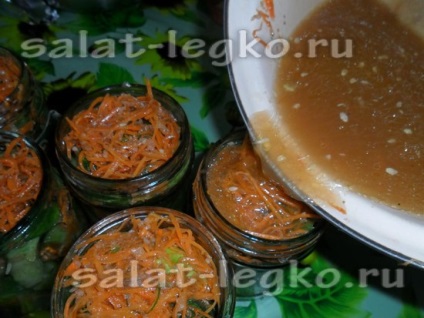 Salata de castravete cu morcovi coreeni pentru iarnă