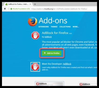 Töltse le az adblock mozilla firefox-ot