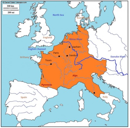 Câți ani a supraviețuit imperiul franc - istoria noului Imperiu Roman de Vest