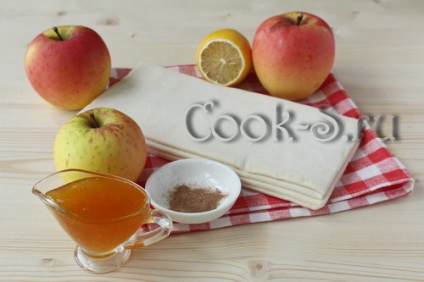 Felii cu mere și miere - rețetă pas cu pas cu fotografie, produse de patiserie