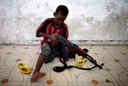 Szomáliai gyermekkatonák - hírek a fotókban