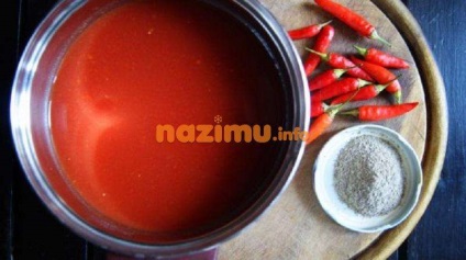 Sos de sos pentru iarnă - o rețetă cu o fotografie de gătit un sos clasic georgian