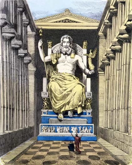 Zeusz szobra az Olympia-ban