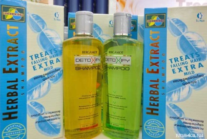 Thai cosmetice bergamot - șampon și balsam pentru păr, loțiune și tonic de la căderea părului,
