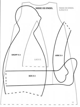 Tilda păpușă model de inger de somn pentru coasere