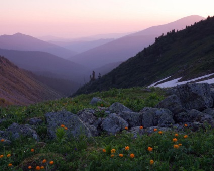 Locuri turistice din Teritoriul Krasnoyarsk - un parc natural - ergaki