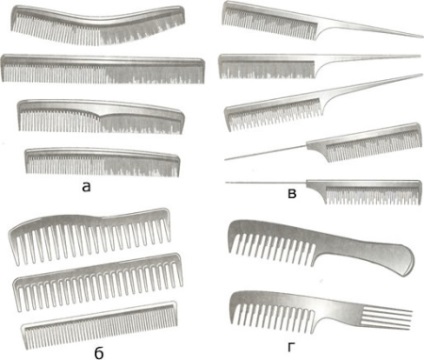 Tipuri de piepteni (37 fotografii) perie pentru păr curat, combinat și bombardament, metal și