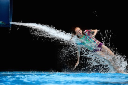 Fotografie de mare viteză în parcul acvatic