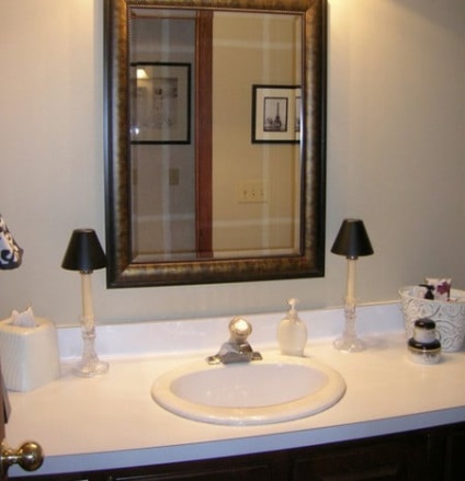 Oglinda pentru exemple foto de baie cu soluții de design de succes