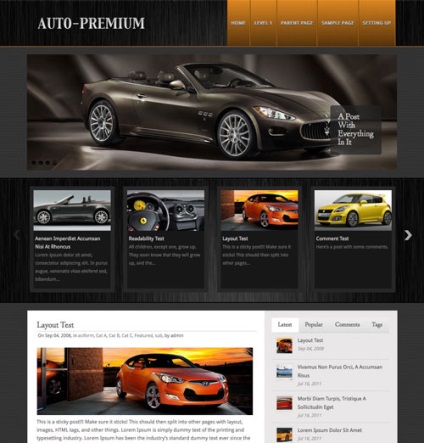 Șabloane auto pentru wordpress - teme gratuite și premium