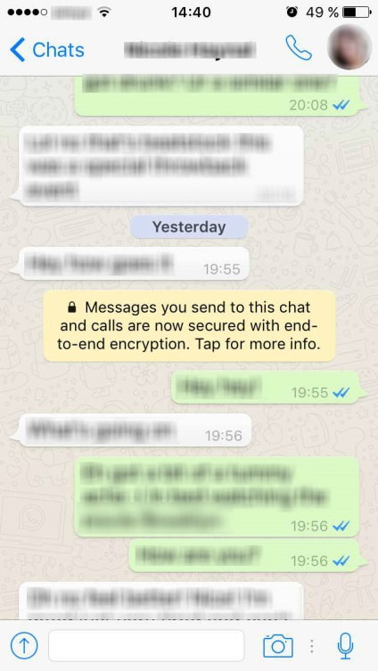 Mit fognak a felhasználók az end-to-end adatok titkosítását whatsapp-ban?