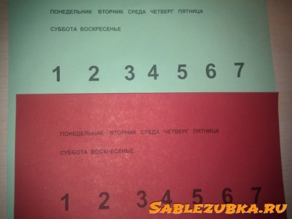 Zilele săptămânii pentru copii - pentru a învăța pur și simplu! Artizanat pentru copii pe cont propriu