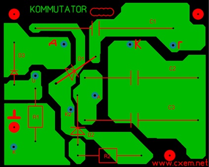 Comutator electronic de aprindere cat