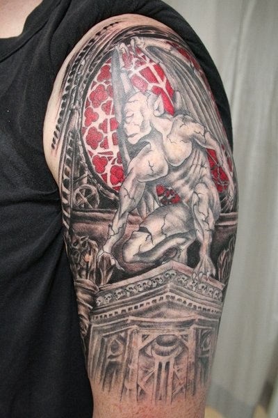 Fotografie și semnificația tattoo gargoyle