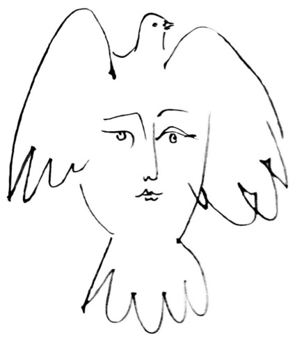 Porumbei în lucrările lui Pablo Picasso - târg de maeștri - manual, manual