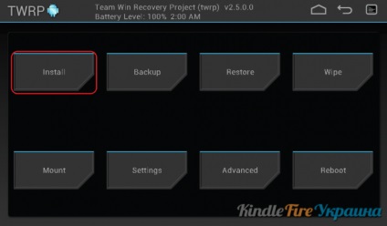 Cum se actualizează (instalează) firmware-ul pe foc Kindle 1st cu twrp