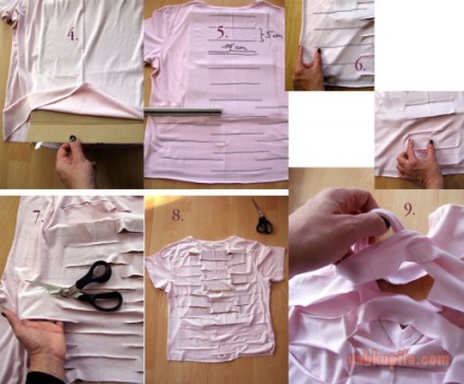 Cum de a transforma un lucru vechi tricou de vară cu mâinile tale! Yabkupala - totul despre modă, frumusețe și cumpărături