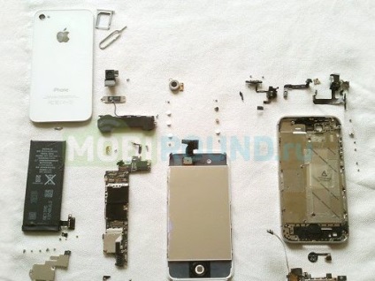 Cum de a dezasambla iphone 4s, parsarea completa a iphone 4s