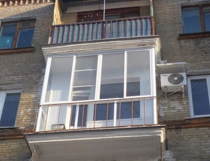 Aer condiționat pe balcon cu vitralii 2 opțiuni de instalare