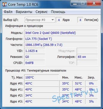 Controlul temperaturii procesorului