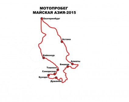 Mai 2015 sau note de călătorie pe călătoriile cu motor în Asia Centrală (partea 1