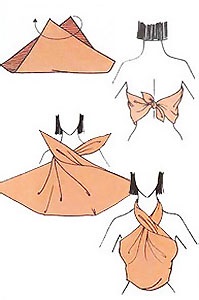 Variante variate ale pareoilor care leagă, armonie feminină