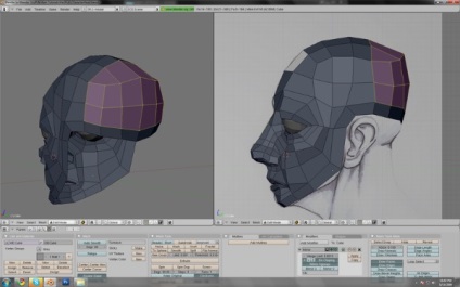 Simularea capului unui personaj într-un mixer