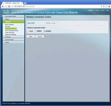 Setările pentru punctul de acces WAP4410n de la Cisco