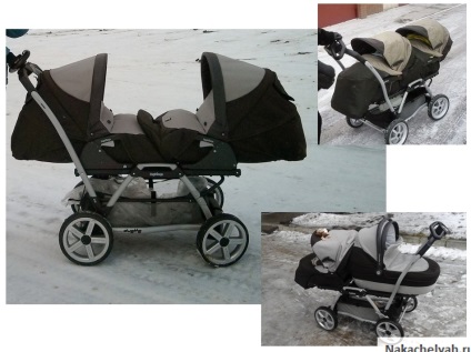 Peg perego duette (peg-perego duet) prezentare generală a căruciorului pentru gemeni și pentru cabane