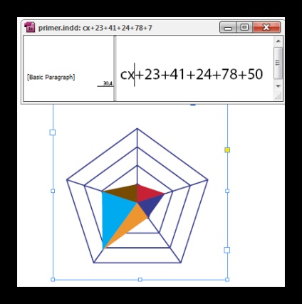 Desenează diagrame în mediul indesign