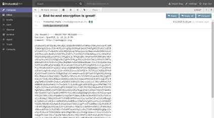 Protonmail descriere criptare end-to-end și principiul de funcționare a metodei