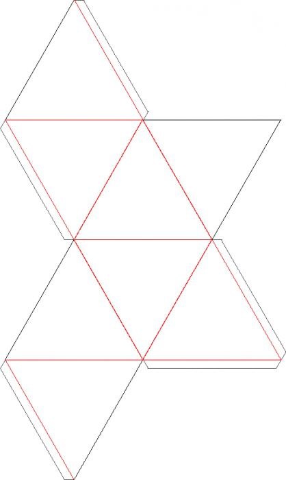 Să vorbim despre cum să asambleze un octaedru de hârtie
