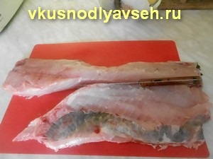 Cilindri de pește cu umplutură de legume, rețetă foto pas cu pas