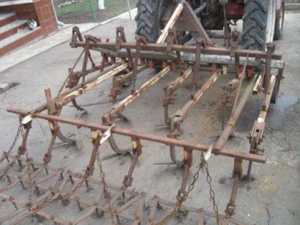 Cultivator cultivat cu mâinile proprii de la o bicicletă, pentru t 16, pentru un tractor, pentru inter-rând