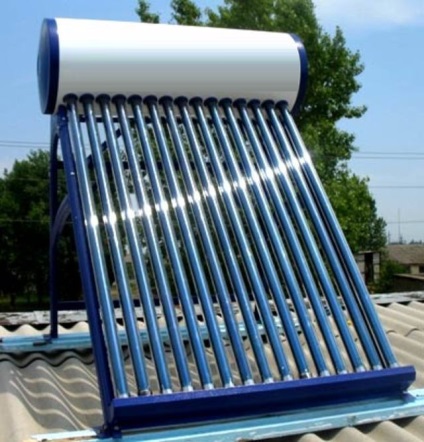 Circuitul încălzitorului de apă solar cu propriile mâini, tipuri de încălzitoare, apă încălzită de soare, boiler