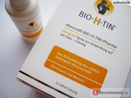 Spray bio-h-tin farmaceutic minoxidil 20 mg