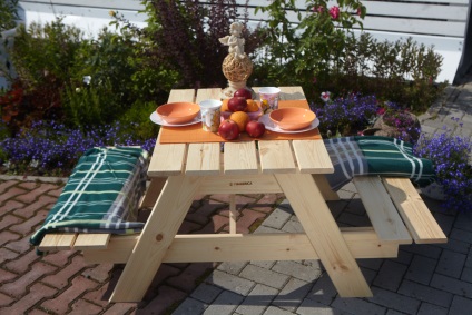Masă de masă din lemn, mese de pliere din plastic din pin și metal pentru