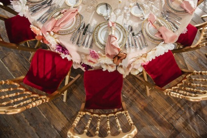 Esküvői dolce - gabbana stílusban a rendezvény-tervező Julia Shakirova