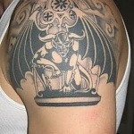 Tattoo gargoyle valoare, fotografie, schițe