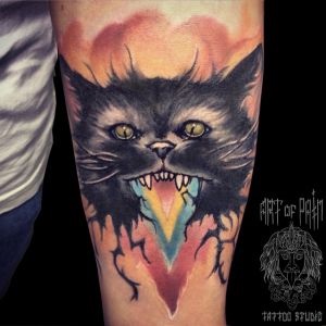 Cat tatuaj - fotografii, schite pisica tatuaj, ceea ce înseamnă o pisică tatuaj în St. Petersburg - arta de durere