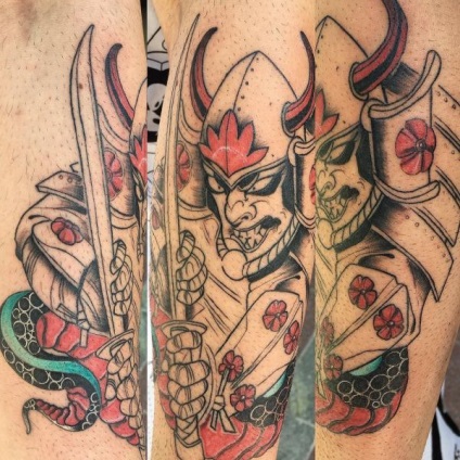 Valoarea Tatu samurai, 20 tatuaje foto, schițe