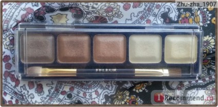 Eyeshadow ffleur compact cu paleta aplicator, cinci culori